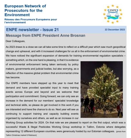 newsletter cover issue 21 Dec 2023
