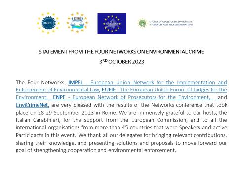 Four Networks Conference Statement 03 October 2023